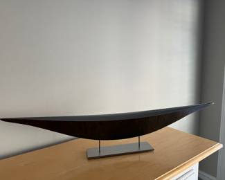 Metal Boat Sculpture by Julie Girardini