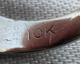 10K Gold & Natural Blue Sapphire Ring