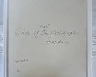 "A box of ten photographs" Art Book by Diane Arbus