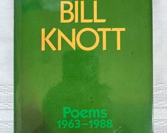 "Poems 1963-1988" Autographed by Author Bill Knott