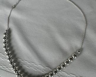 Sterling Silver Ball Necklace