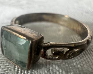 Sterling Silver Tourmaline Ring