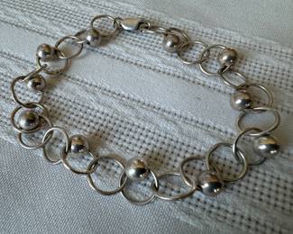Sterling Silver Looped Bracelet