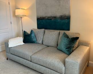 Rowe Furniture Low-Profile Upholstered 2 Cushion Sofa (40"D x 84"W x 27" Back Height)