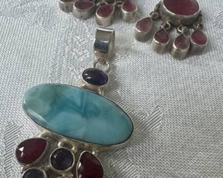 Sterling Silver Pendant & Sterling Silver Earrings