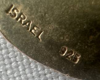 Sterling Silver Dangle Pendant with Sterling Silver Necklace & Sterling Silver Dangle Earrings