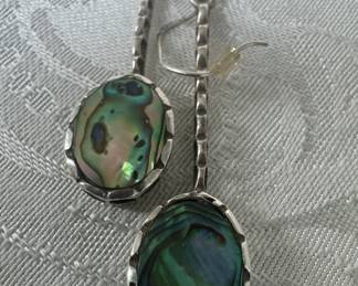 Sterling Silver & Abalone Earrings