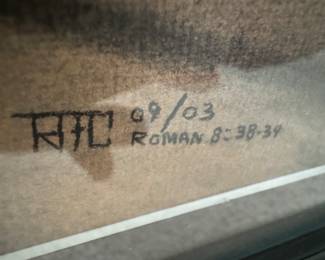 Framed "This One's Mine" Original Charcoal on Paper Signed Robert M. Case 09/03