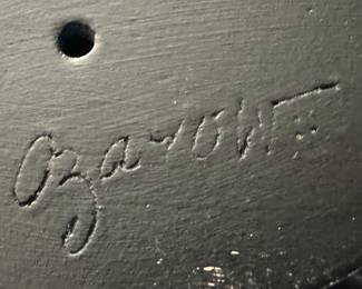 Abstract Human Profile Ceramic Sculpture by Beth Ozarow