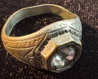 14K Gold & Smokey Sapphire Ring