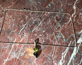 Sterling Silver Necklace with Sterling Silver Pendant