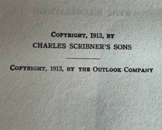 "Theodore Roosevelt An Autobiography" First Edition