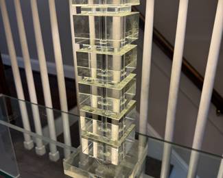 Stacked Crystal Cube Lamp