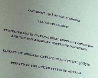 "50 Years at Ringside" by Nat Fleischer
