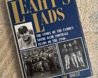 "Leahy's Lads - The Story of the Famous Notre Dame Football Teams of the 1940's" Autographed by the author Jack Conner