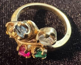10K Gold Jeweled Ring