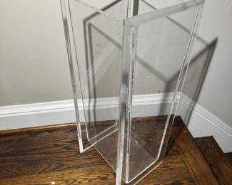 Lucite Umbrella Stand (9"W x 9"D x 23"H)
