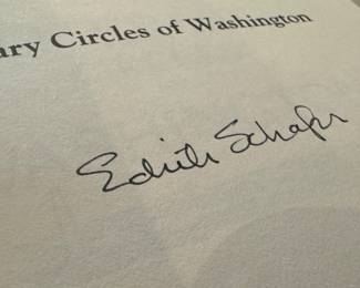 "Literary Circles of Washington" Autographed by the author Edith Nalle Schafer
