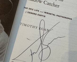 "Short Nights of the Shadow Catcher" Autographed by the author Timothy Egan