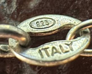 Sterling Silver Necklace with Sterling Silver Pendant