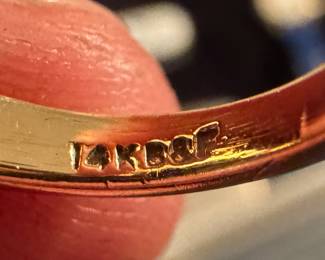 14K Gold & Smokey Topaz Ring