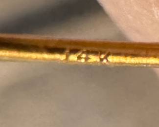 14K Gold Heart Earrings