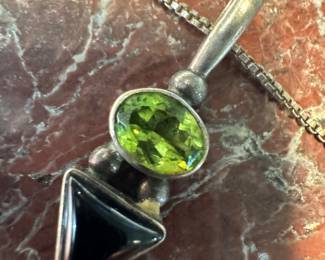 Sterling Silver Necklace with Sterling Silver Pendant