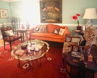 LaBarge? Coffee table, sofa, chairs