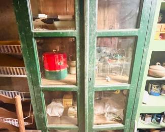 Vintage green cabinet