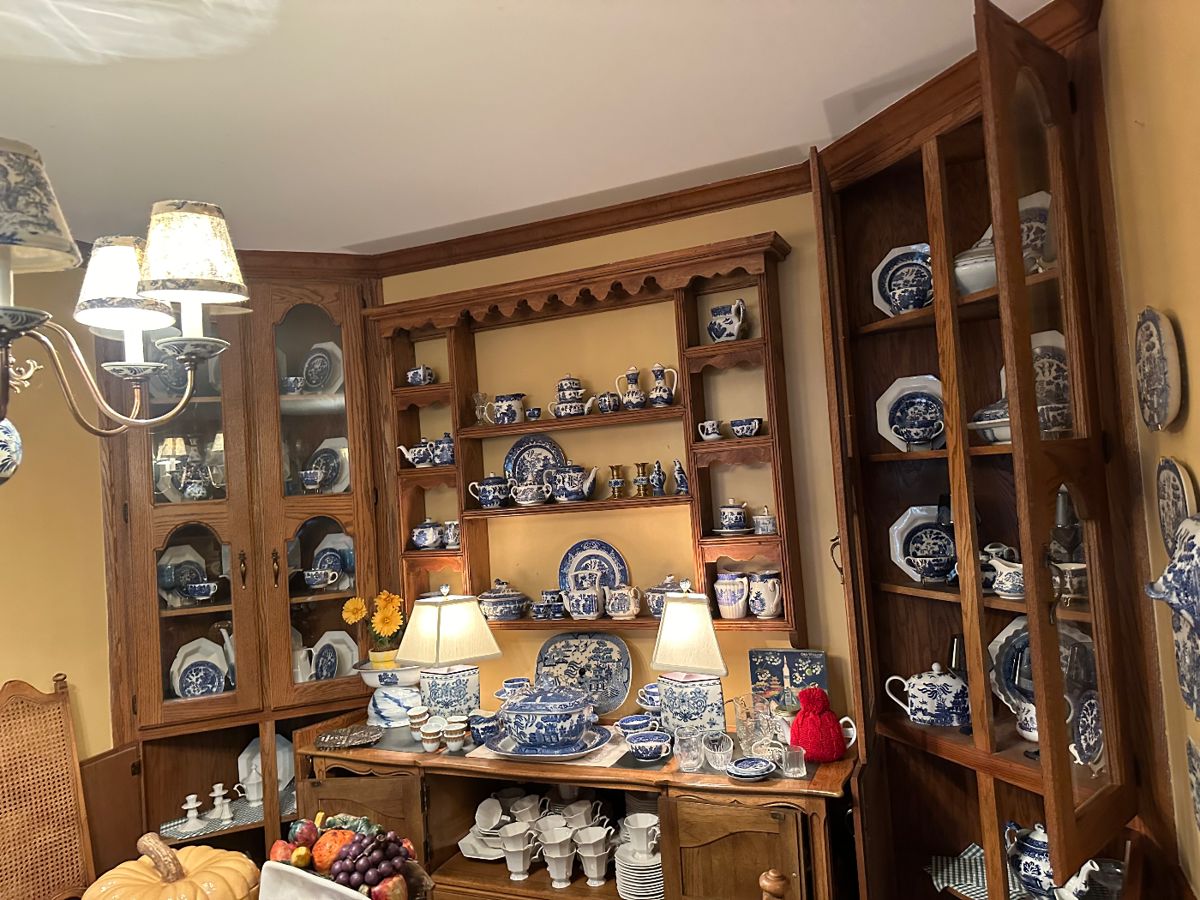 Tons of Blue Willow ironstone 