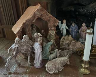 Porcelain Nativity scene