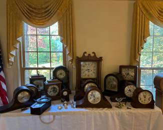 Huge mantle clock collection