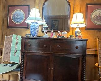 Antique mahogany chest 