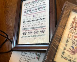 Tons of needlepoint and cross stitch 