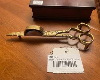 Brass Candle Snuffer Scissors