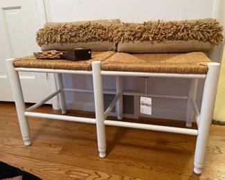 Woven Wood Bench