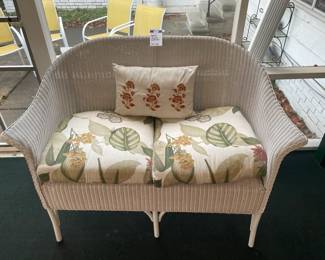 wicker loveseat