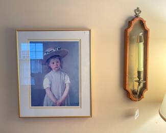 Wood and Metal Candle Sconce