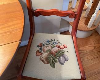 Ladderback Embroidered Chairs