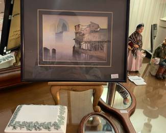 Wooden Hand Mirrors, Tabletop Easel, Framed Prints
