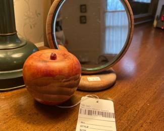 Wooden Bitten Apple
