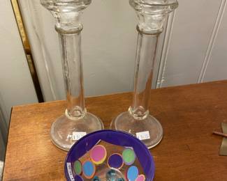 Glass Candle Sticks