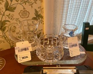 Waterford Tralee Cream & Sugar Set,Waterford Bud Vase (B)