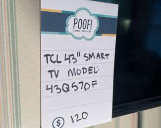 TCL Smart TV (Model 43Q570F)