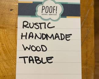 Handmade Wood Table and Chairs
