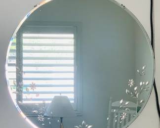 Etched Wall Mirror