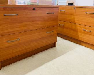 Plummers Scanbirk Lateral File Cabinets w/Lock