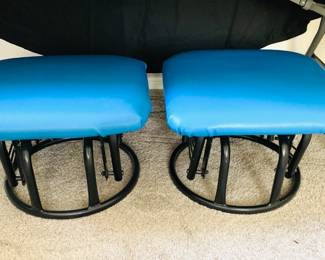 Blue Footstools