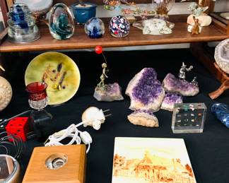 Misc. Collectibles - Geodes , Amethyst Rocks, Paper Weights