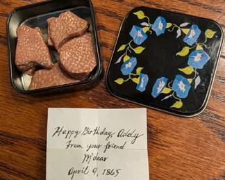 American Girl Addy Birthday candy tin